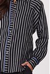 MATCH SHIRT - black stri